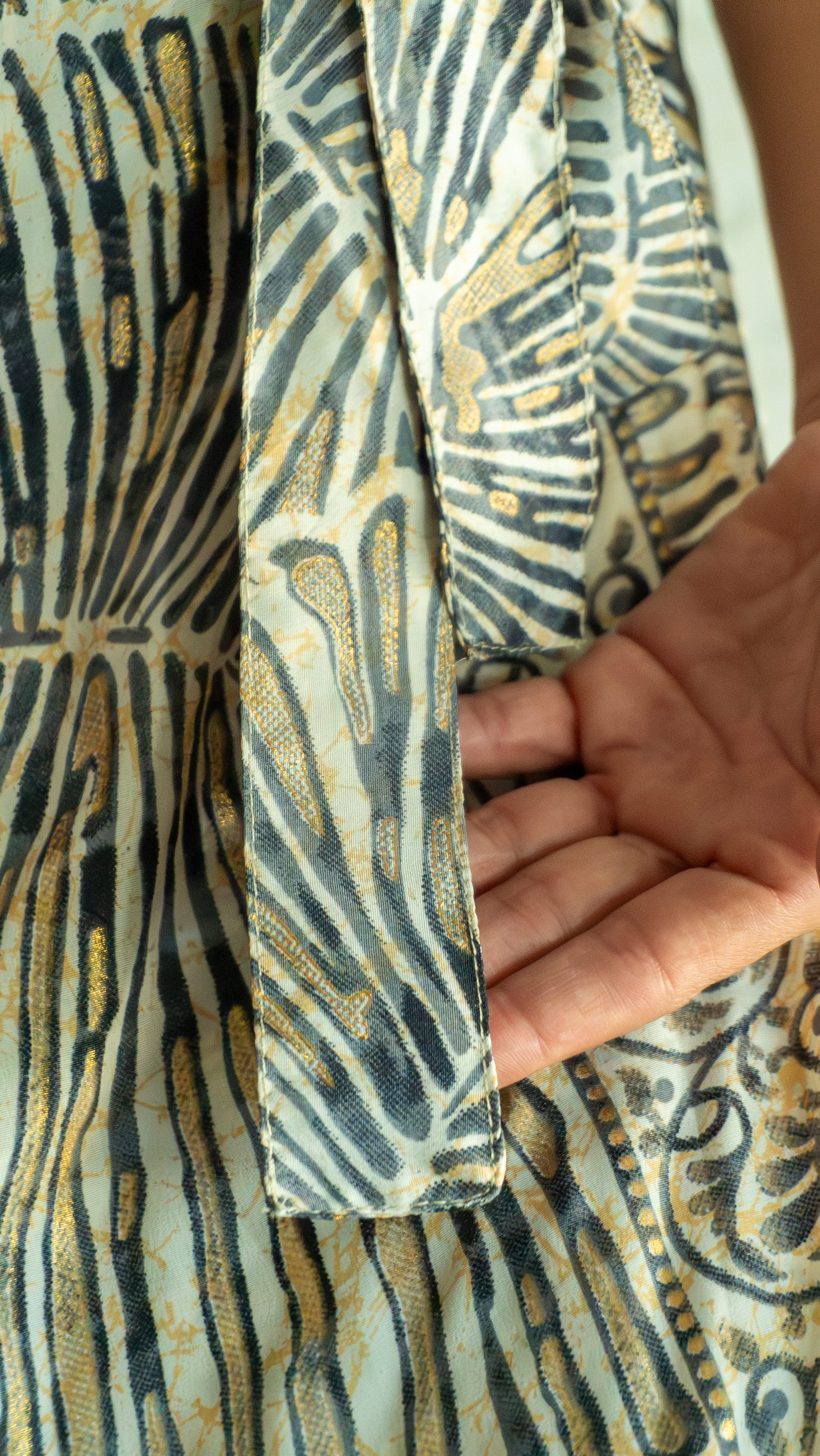 Saia alma da floresta dourada - ✨ Saia / Vestido Versátil Estampa Folhas 🍃